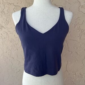 Lululemon Athletica Deep Blue Crop Top